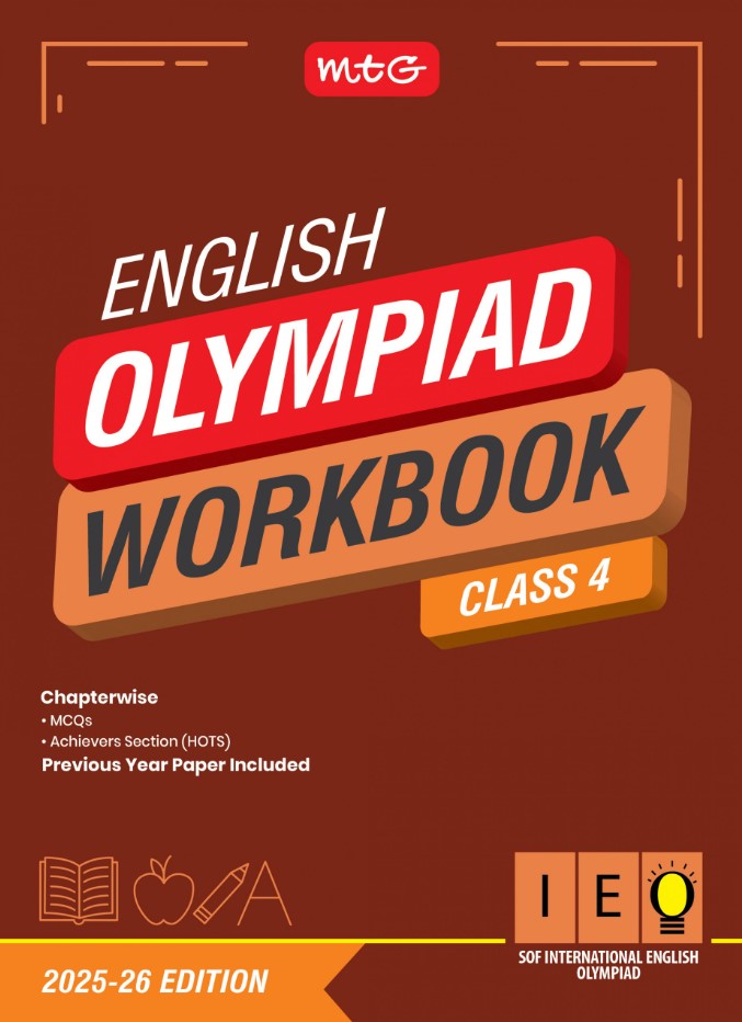 MTG International English Olympiad (IEO) Workbook for Class 4 - SOF Olympiad Preparation Books | 2025-2026 Edition
